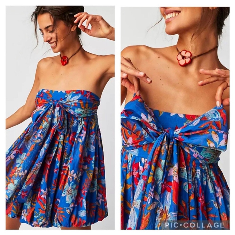 Free People “Mai Tai” Mini Dress Size Small NEW